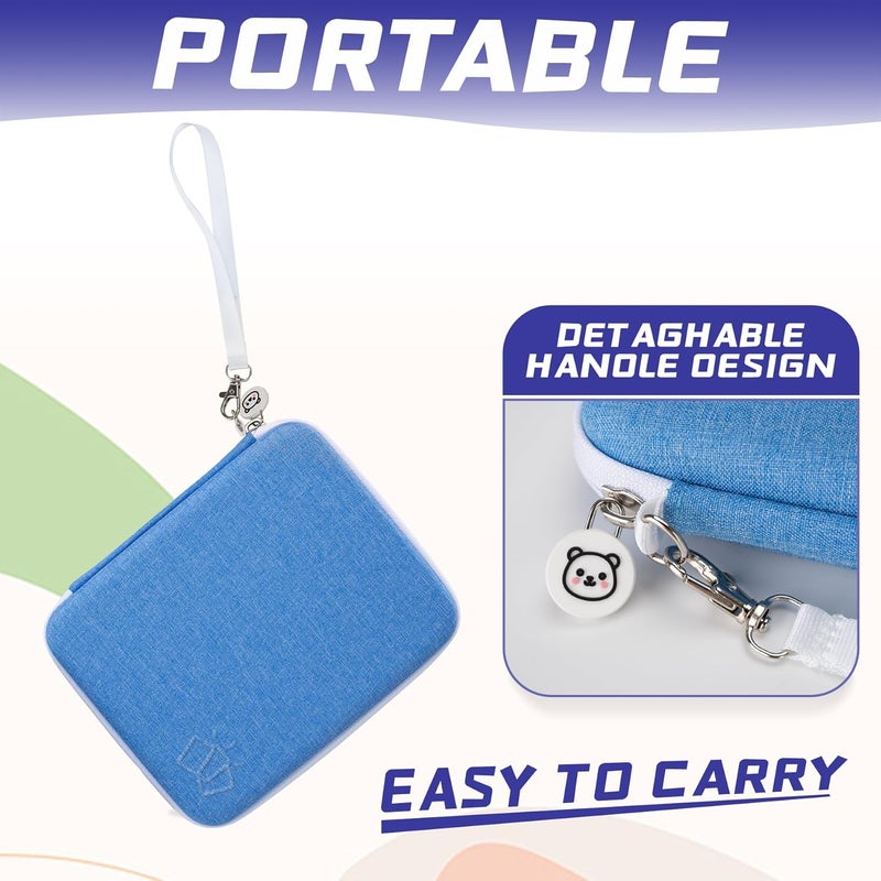 Fonwill Card Case for Yoto Cards,80-Pockets binder with Zipper,Portable Card Holder Book for Holding Mini Audiobook Cards,Suitable for Boys and Girls(Blue) - Image 5